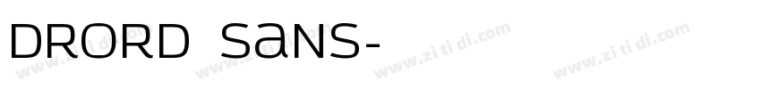Drord sans字体转换